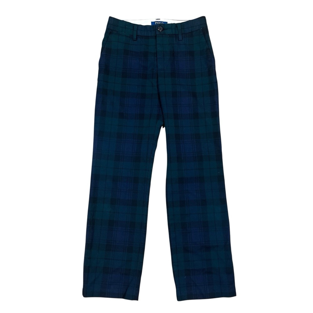 Polo Ralph Lauren Youth Chinos‎ Boys Size 10 Blackwatch Plaid Tartan Dress Pants